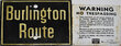 BURLINGTON ROUTE SIGNS