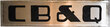 CB&Q SIGN