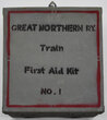 GREAT NORTHERN RY FIRST AID KITS