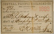 CENTRAL PACIFIC RAILROAD CO PASS
