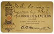 CORVALLIS & EASTERN RR PASS