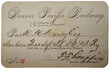 DENVER PACIFIC RAILWAY PASS