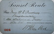 SUNSET ROUTE PASS