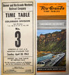 DENVER & RIO GRANDE TIMETABLES