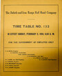DULUTH & IRON RANGE EMPLOYEE TIMETABLE