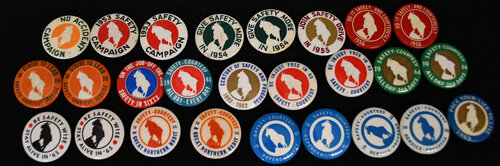 GN SAFETY PINBACKS