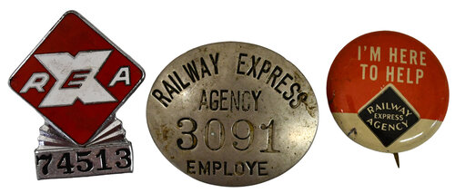RAILWAY EXPRESS PINS