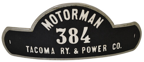 TACOMA RY & POWER CO BADGE
