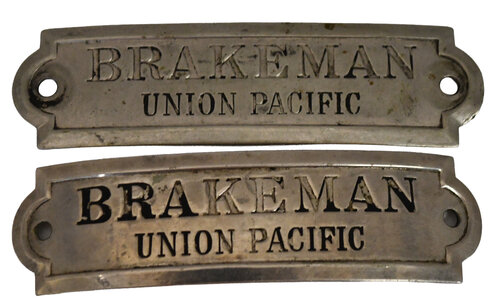 UNION PACIFIC BRAKEMAN BADGES