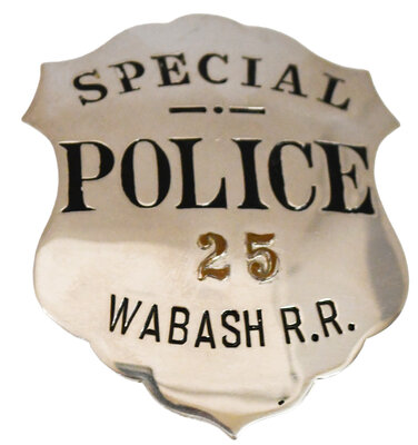 WABASH SPECIAL POLICE BADGE