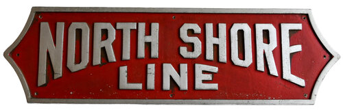 CHICAGO NORTH SHORE & MILWAUKEE SIGN