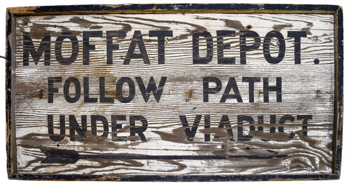 MOFFAT DEPOT SIGN