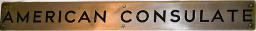PULLMAN CAR PLATE