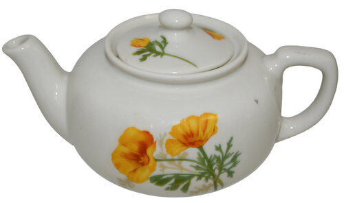 AT&SF CALIFORNIA POPPY TEAPOT