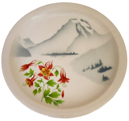 GN MOUNTAINS & FLOWERS PLATE