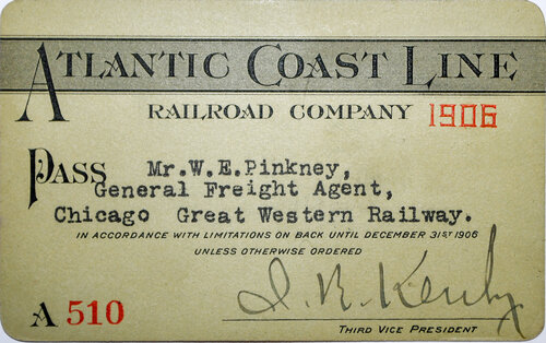 ATLANTIC COAST LINE PASS