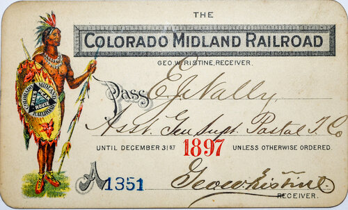 COLORADO MIDLAND RY PASS