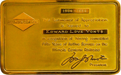ILLINOIS CENTRAL PASS