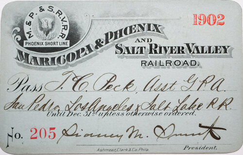 MARICOPA & PHOENIX & SALT RIVER VALLEY RR PASS