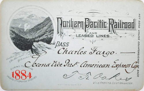 NORTHERN PACIFIC RR PASS