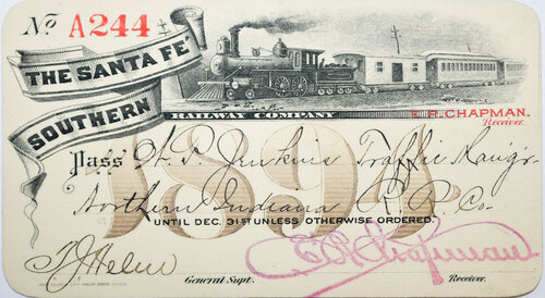 SANTA FE SOUTHERN RY PASS