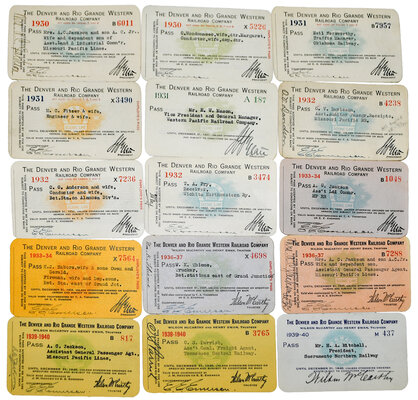 D&RGW PASSES