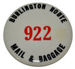 BURLINGTON ROUTE BADGE