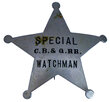 CB&Q RR BADGE