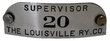 LOUISVILLE RY CO CAP BADGE