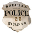 WABASH SPECIAL POLICE BADGE