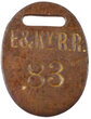 E&KY RR BAGGAGE TAG