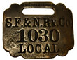 SAN FRANCISCO & NORTH PACIFIC TAG