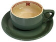 CRI&P SAGE GREEN CUP & SAUCER