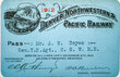 DENVER NORTHWESTERN & PACIFIC RY PASS