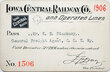 IOWA CENTRAL RY CO PASS