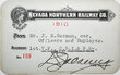 NEVADA NORTHERN RY CO PASS