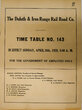 DULUTH & IRON RANGE TIMETABLE