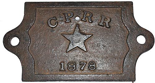 CPRR 1878 JOURNAL BOX COVER