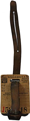 BURLINGTON ROUTE BAGGAGE TAG