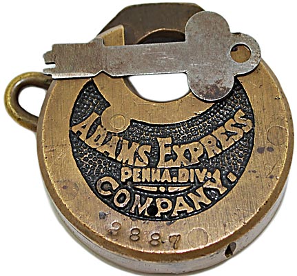 Lot 288: ADAMS EXPRESS COMPANY PENNA DIV LOCK