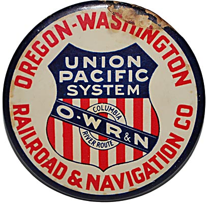 UNION PACIFIC SYSTEM OREGON-WASHINGTON RR & NAVIGATION CO. MIRROR