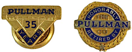 PULLMAN SERVICE PINS
