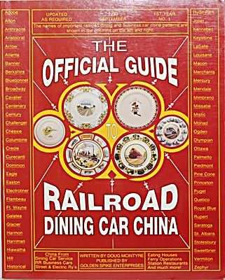 THE OFFICIAL GUIDE RAILROAD DINING CAR CHINA