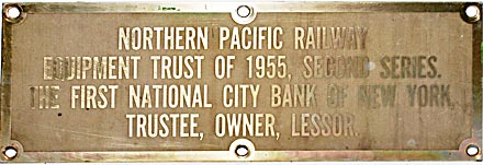 NORTHERN PACIFIC TRUST PLATE
