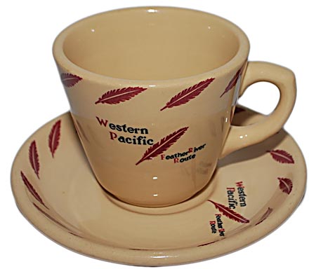 WP FEATHER RIVER ROUTE CUP & SAUCER