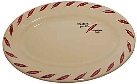 WP FEATHER RIVER ROUTE OVAL PLATTER