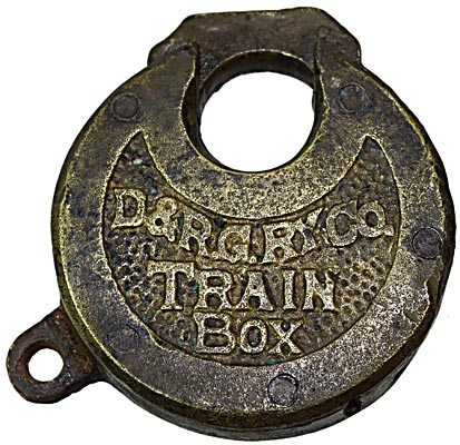 D&RGRY CO TRAIN BOX LOCK