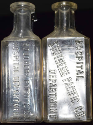 SOUTHERN PACIFIC CO HOSPITAL DEPARTMENT BOTTLES