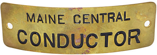 MAINE CENTRAL CONDUCTOR BADGE
